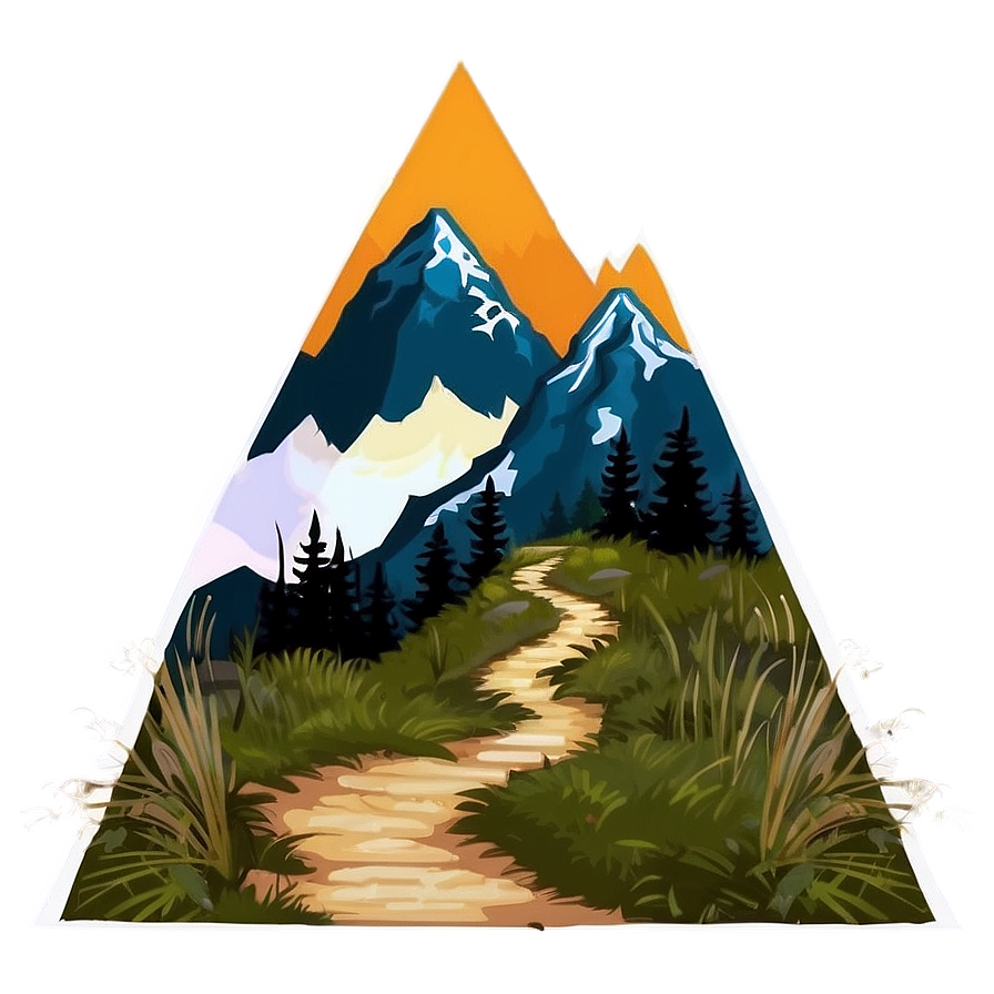 Mountain Hiking Path PNG 06202024 PNG with transparent background