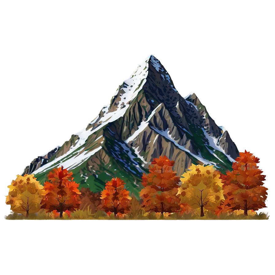 Mountain In Autumn Png 8