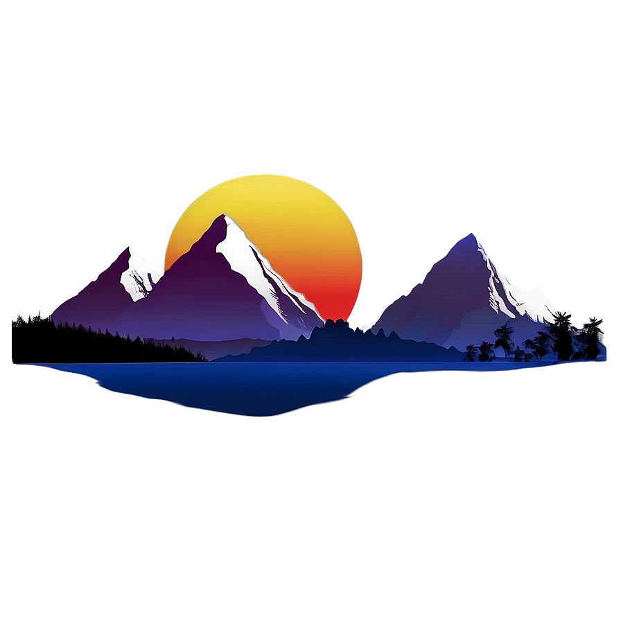 Mountain Landscape PNG 05032024 PNG with transparent background