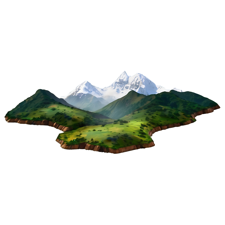 Mountain Landscape PNG lnn70 PNG with transparent background