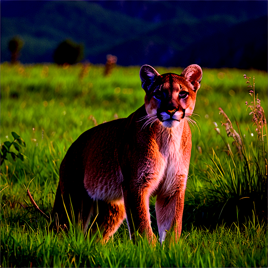 Mountain Lion At Dawn Png 06262024