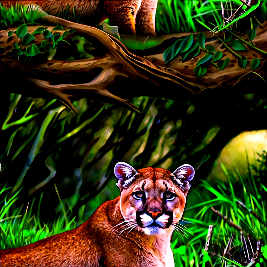 Mountain Lion In The Wild Png 74