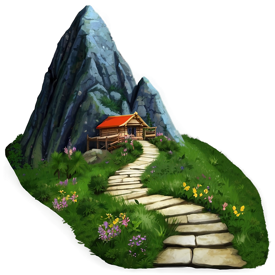 Mountain Pathway PNG wba73 PNG with transparent background