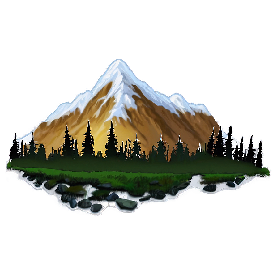 Mountain Peak View PNG yym PNG with transparent background