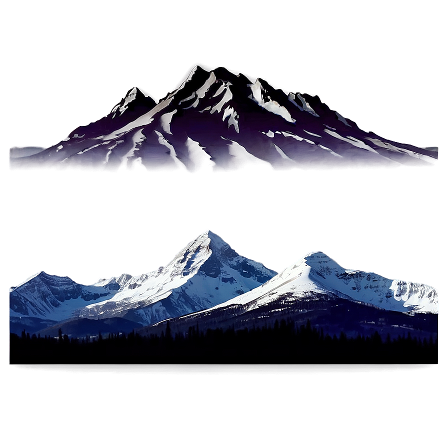 Mountain Silhouette Png 26