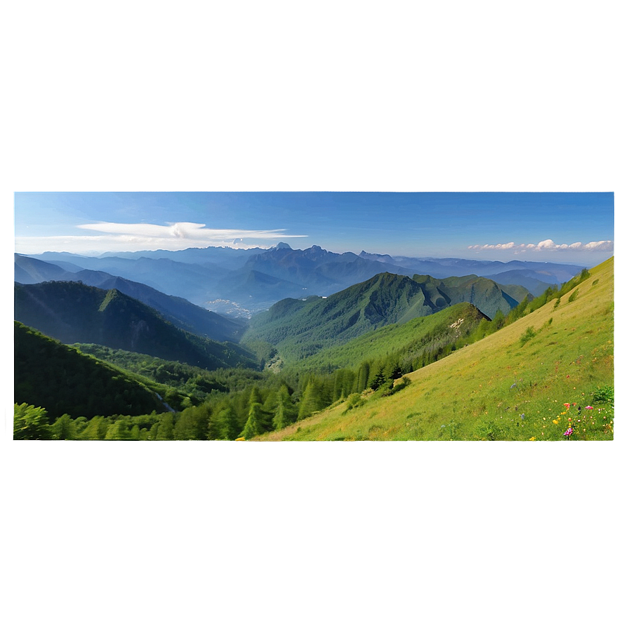 Mountain Vista Landscape PNG jly25 PNG with transparent background