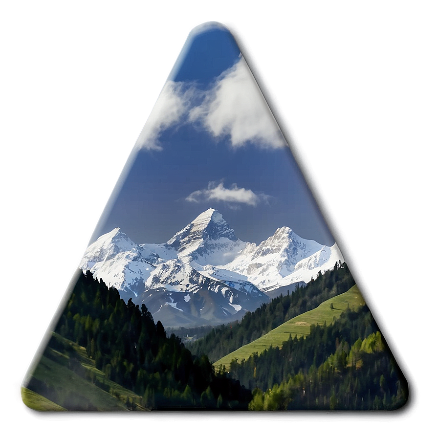 Mountain Vista Landscape PNG tok PNG with transparent background