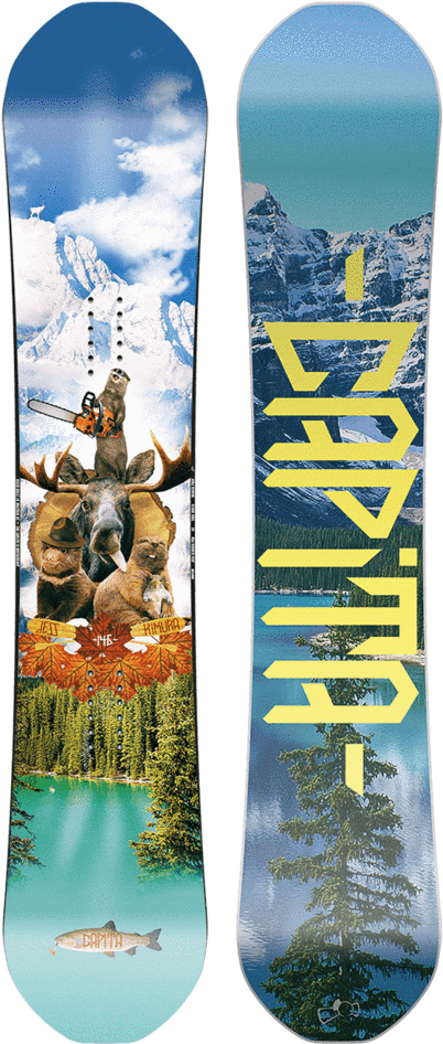 Mountain Wildlife Snowboard Design