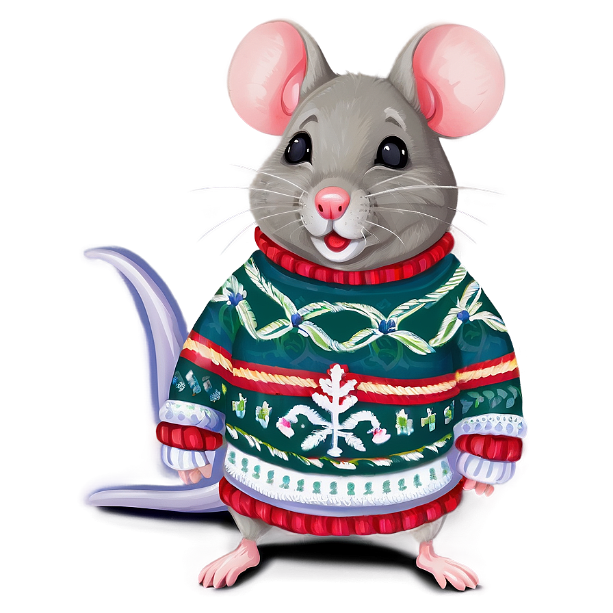 Mouse In Sweater Png 17