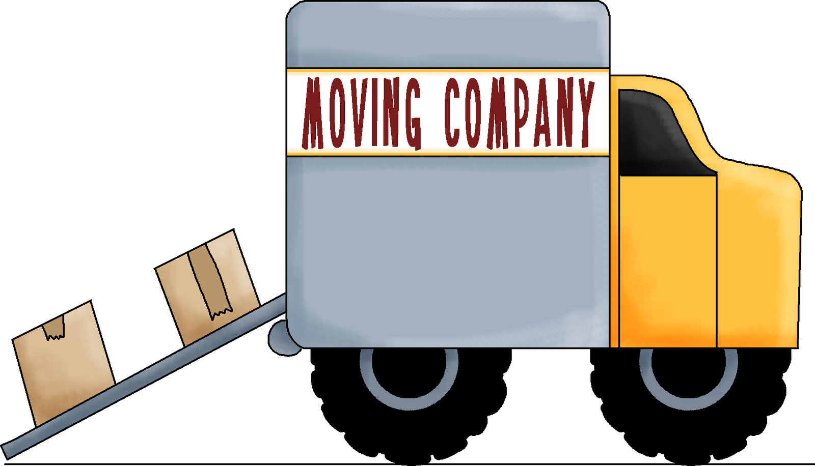 Moving Company Truck Illustration