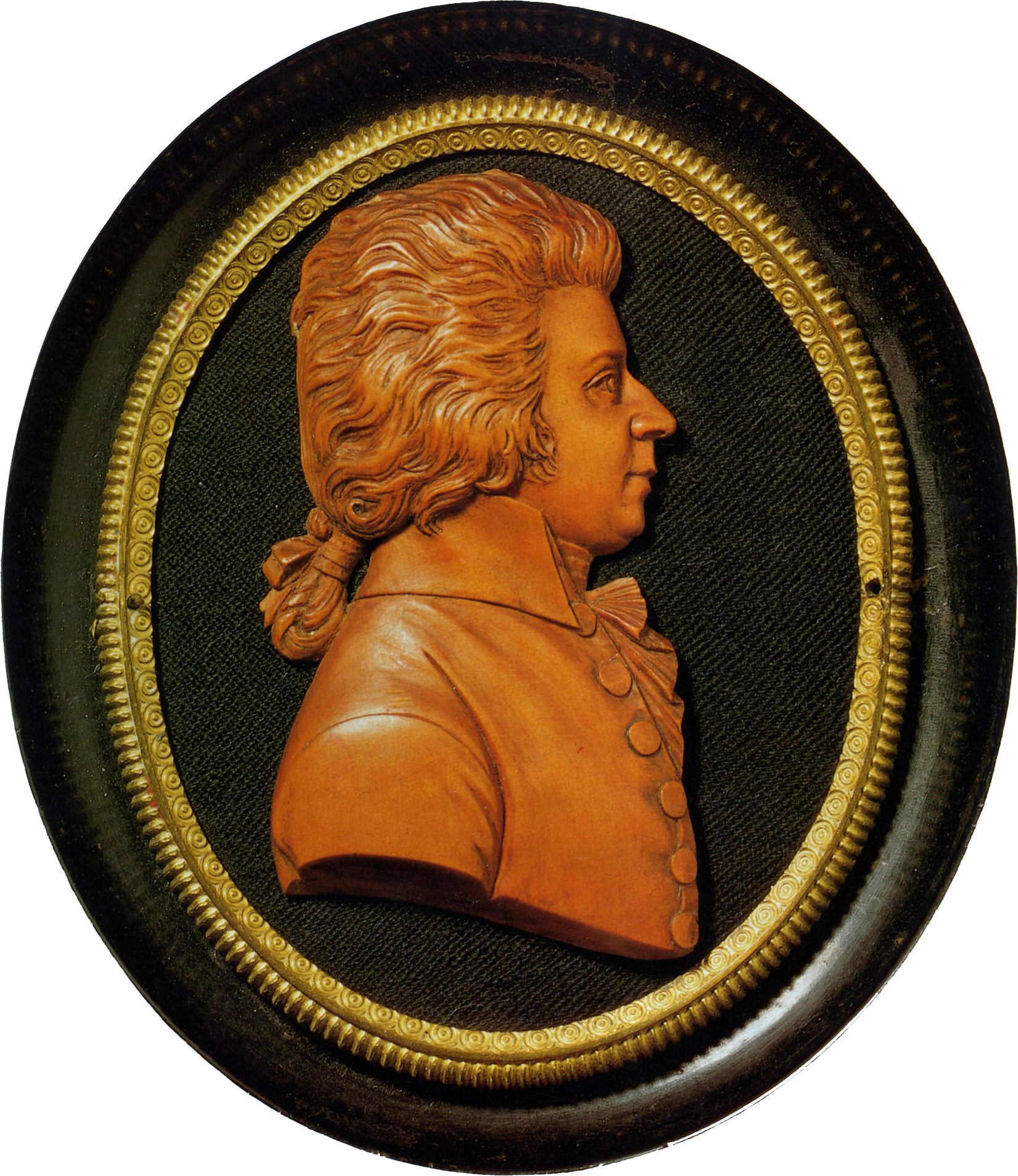 Mozart Profile Relief Artwork