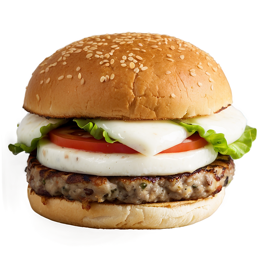 Mozzarella Burger Png Vfx57