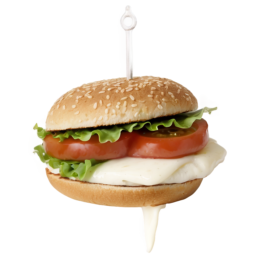 Mozzarella Burger Png Wgw