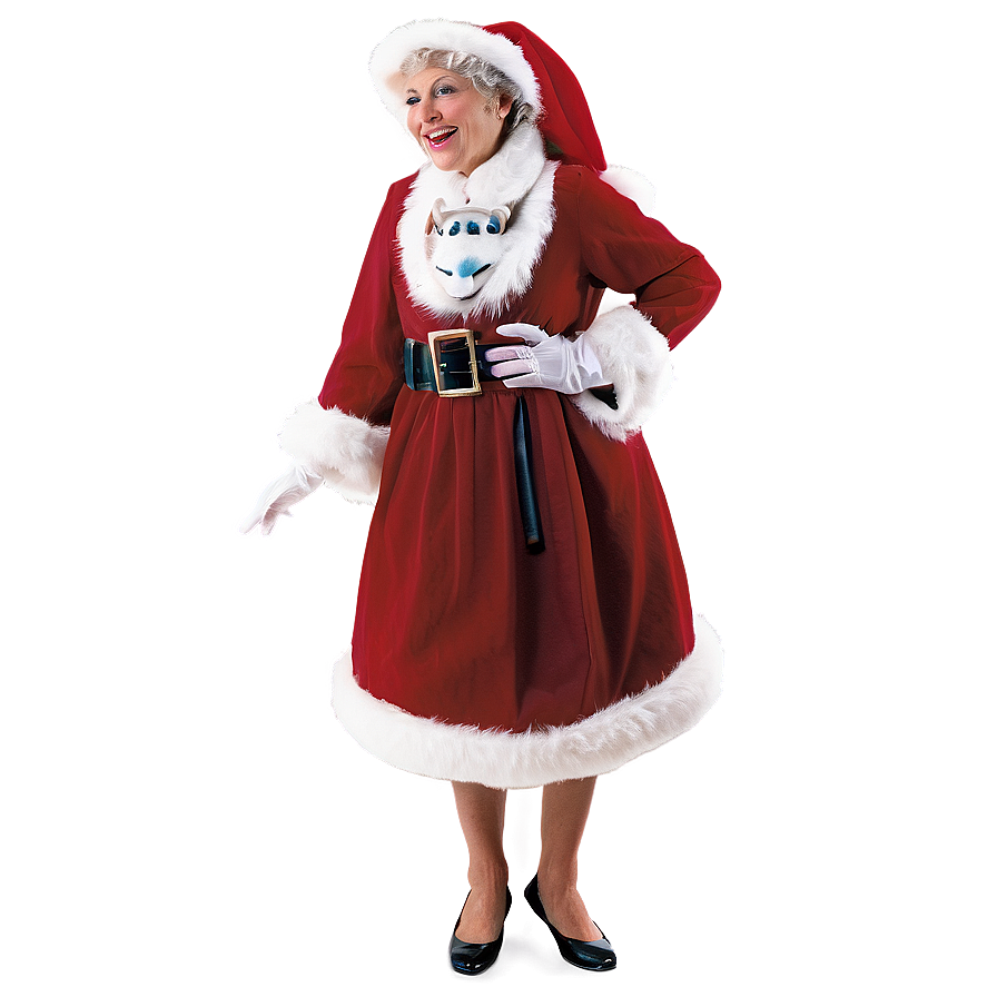 Mrs Claus Holiday Spirit Png Pcc