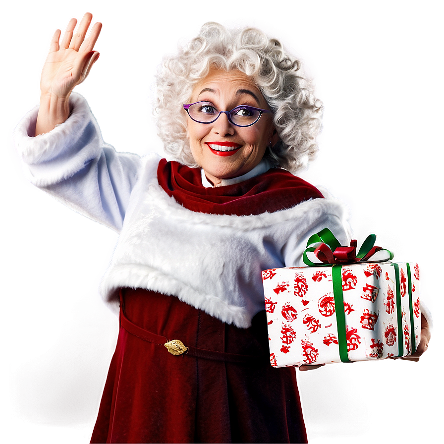 Mrs Claus Welcoming Christmas Png 06292024