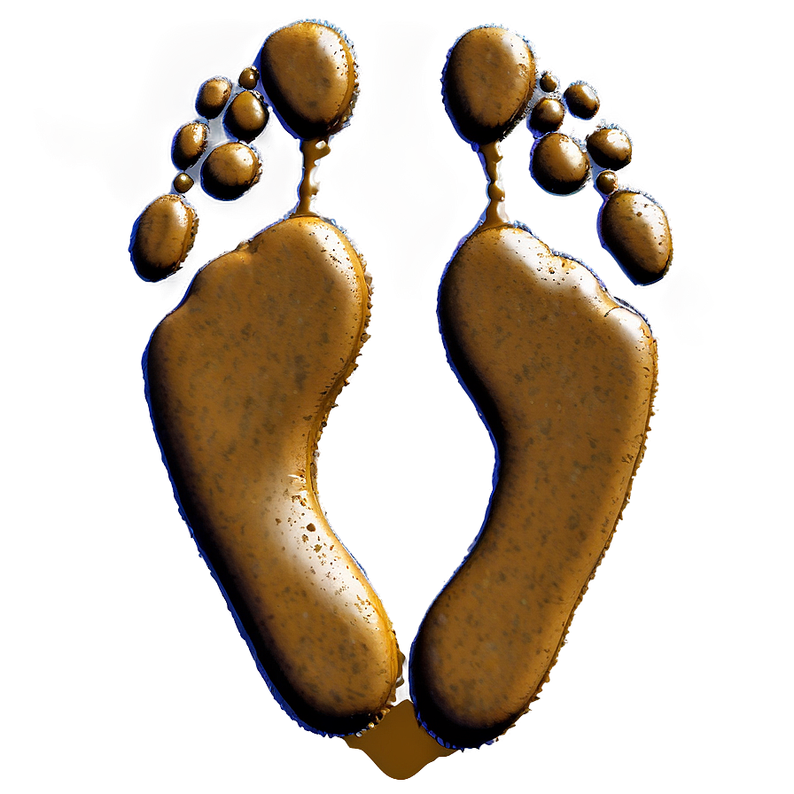 Mud Splatter Footprint Png 06262024