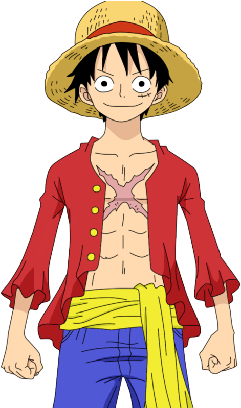 Mugiwara Pirates ~ Karena Kita Manusia Biasa - One Piece Monkey D Luffy Cosplay Costume PNG with transparent background