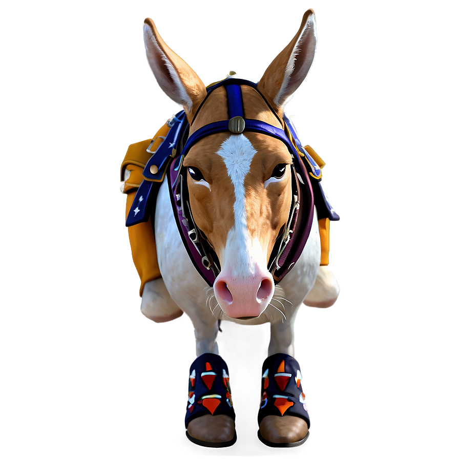 Mule In Western Gear Png 14