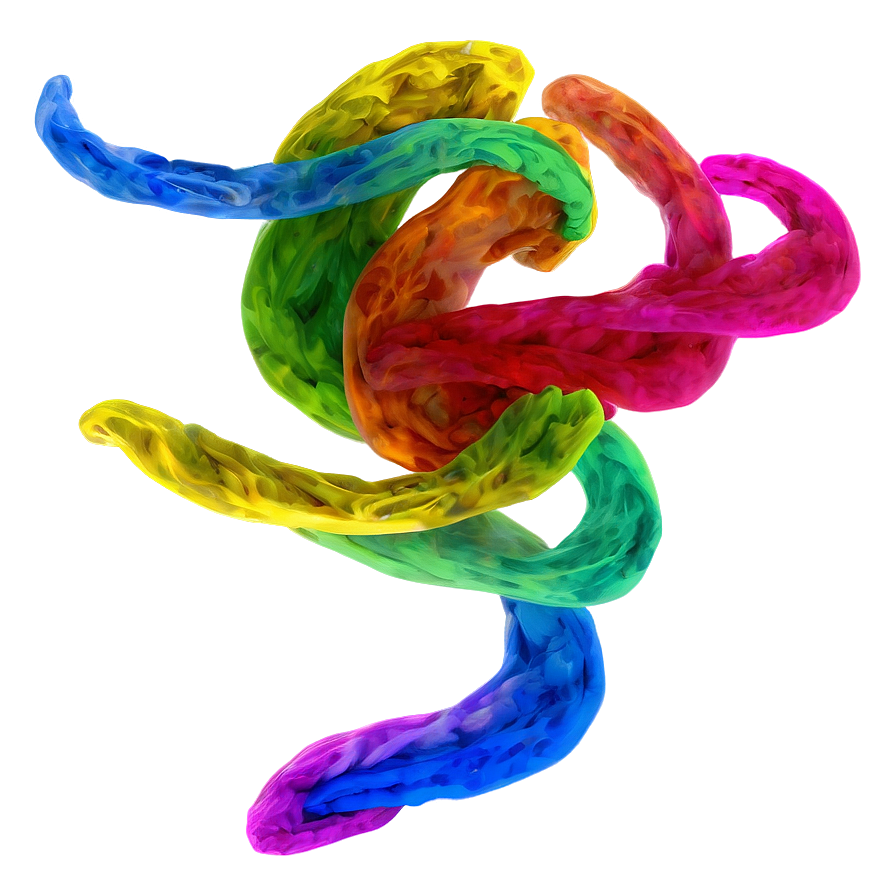 Multi-color Smoke Swirl Png Epb86