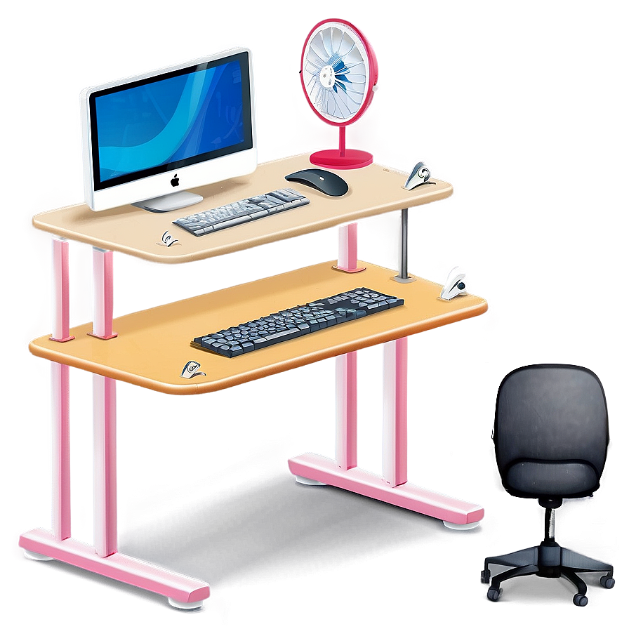 Multi-level Computer Desk Png Xyh