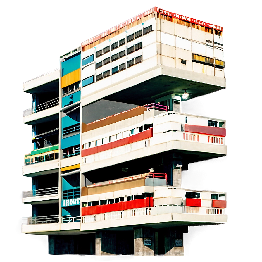 Multi-level Parking Garage Building Png Qsu