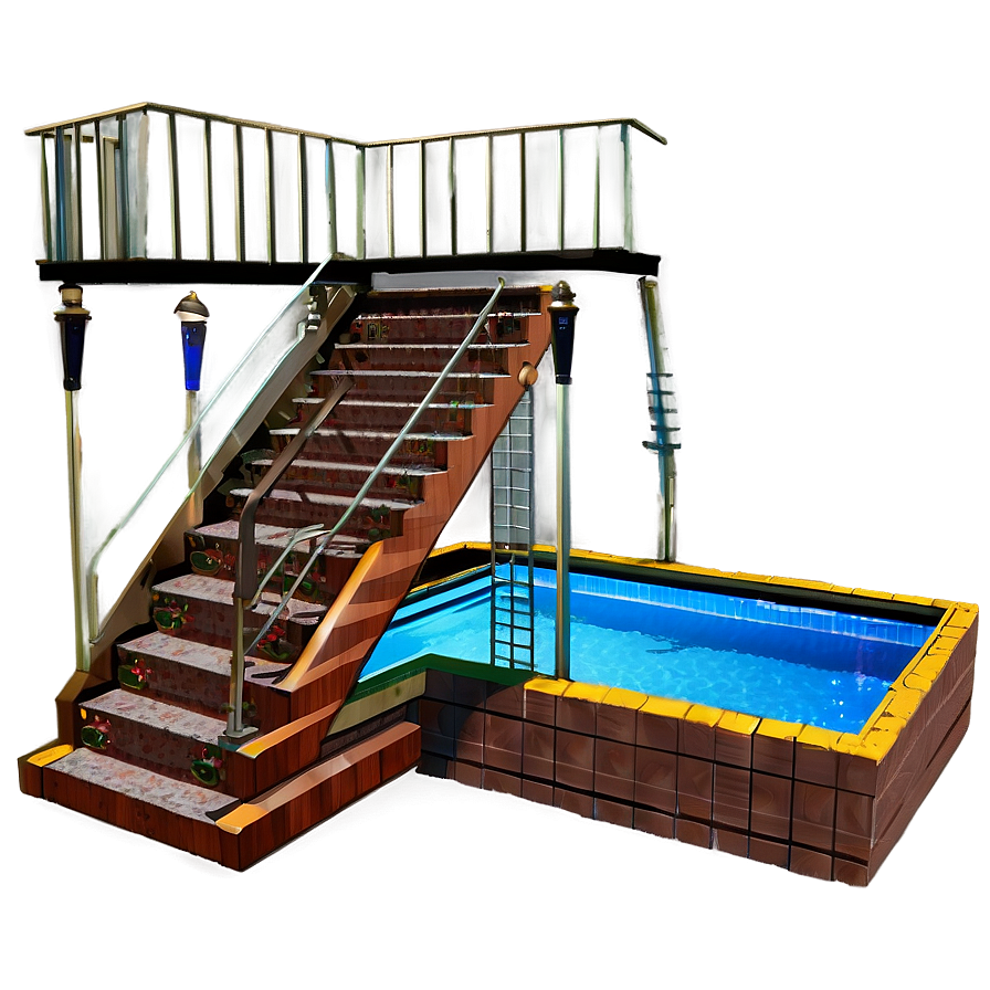 Multi-level Swimming Pool Png 06122024