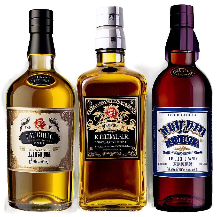 Multi-pack Liquor Bottle Set Png 32