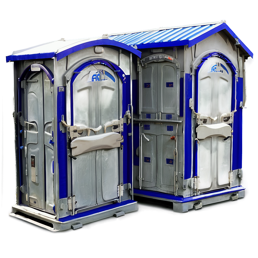 Multi-unit Portable Toilet Block Png Xka