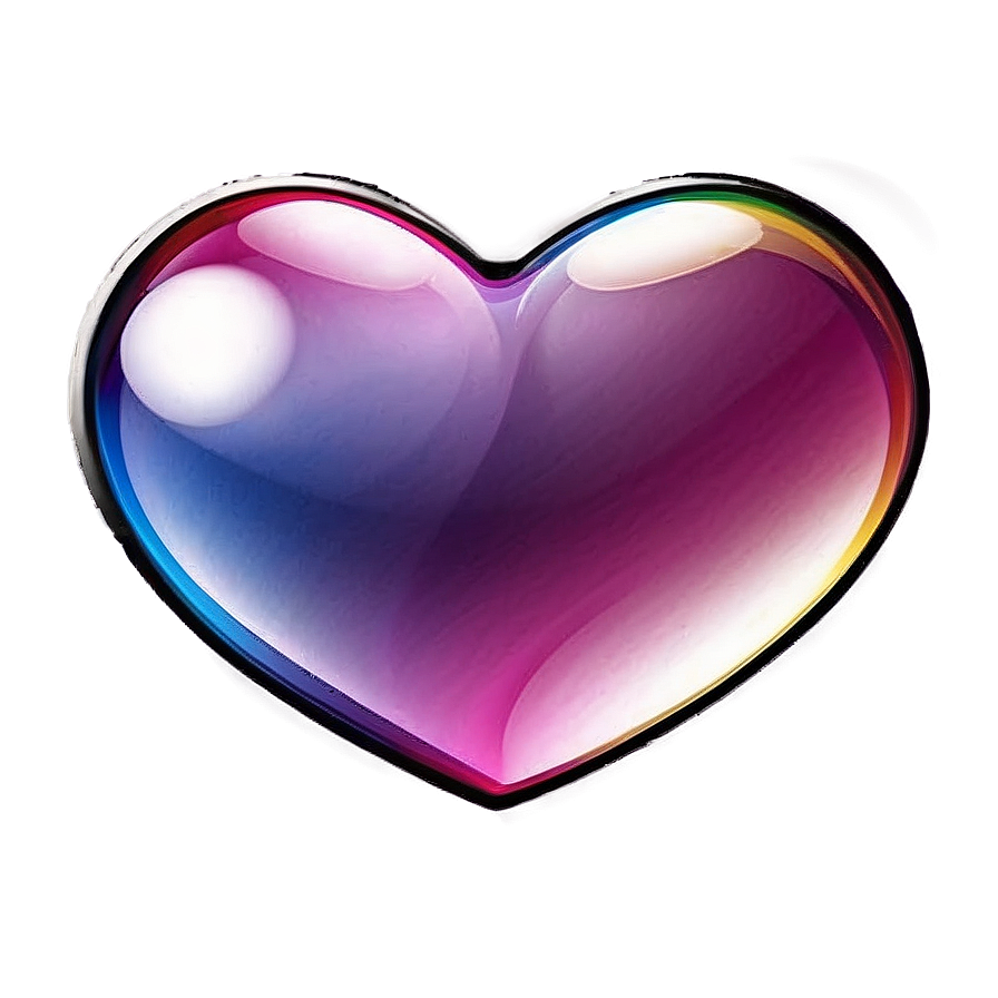 Multicolor Heart Shape PNG eqm75 PNG with transparent background