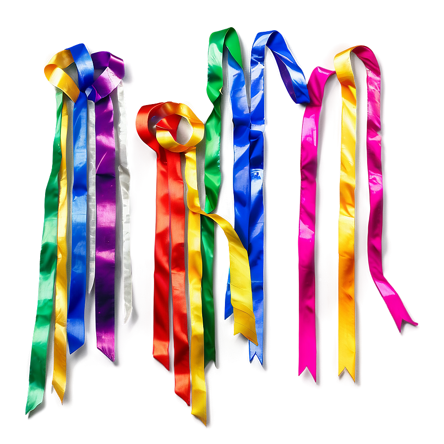 Multicolor Party Streamers Png Oua