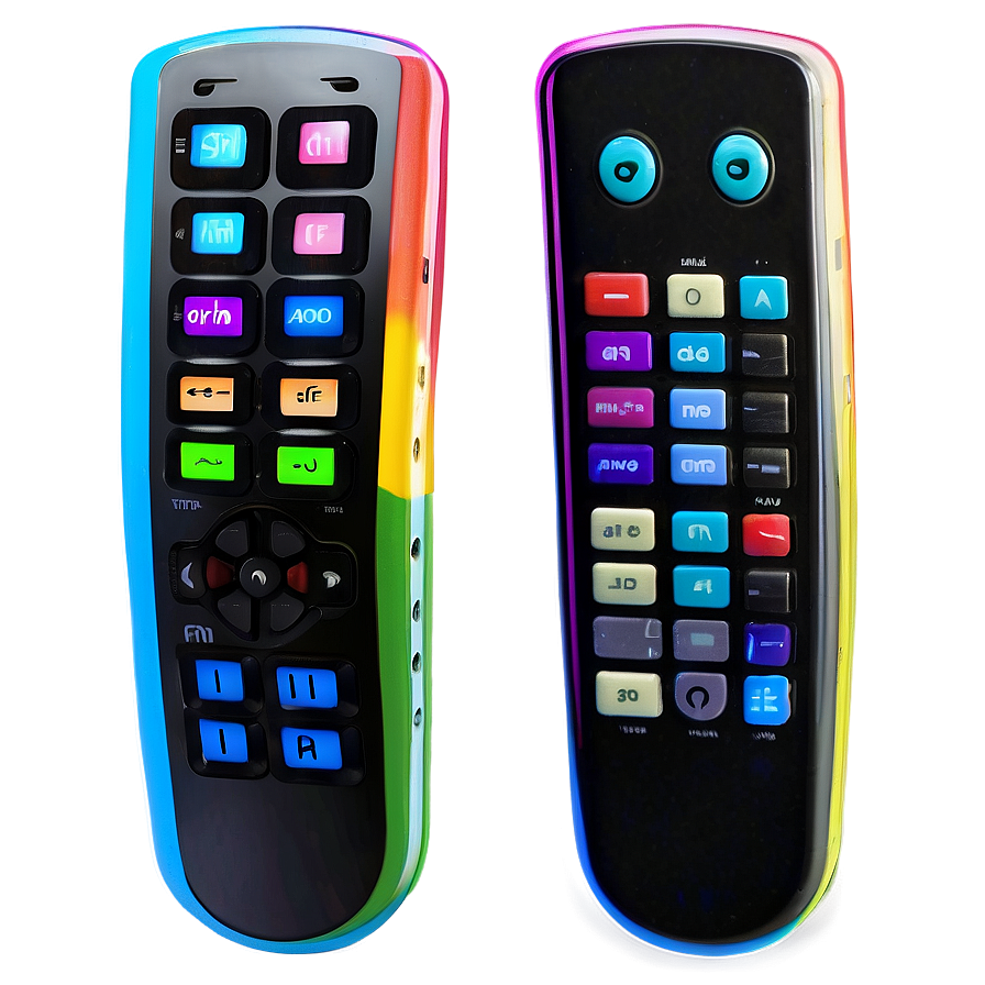 Multicolor Tv Remote Options Png 06122024