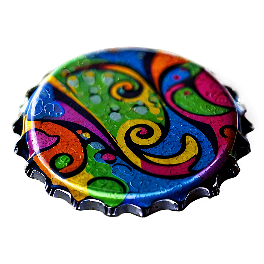 Multicolored Bottle Cap Png 84