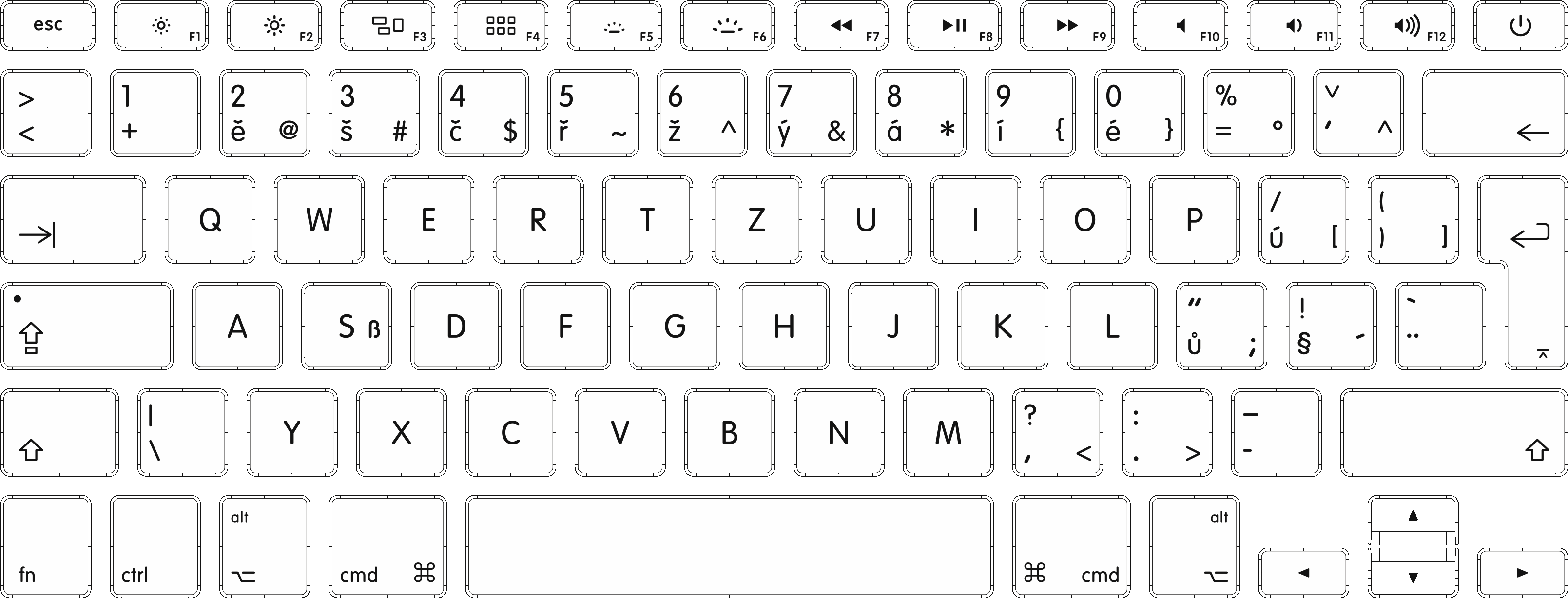 Macos Us Keyboard Layout, HD Png Download PNG with transparent background