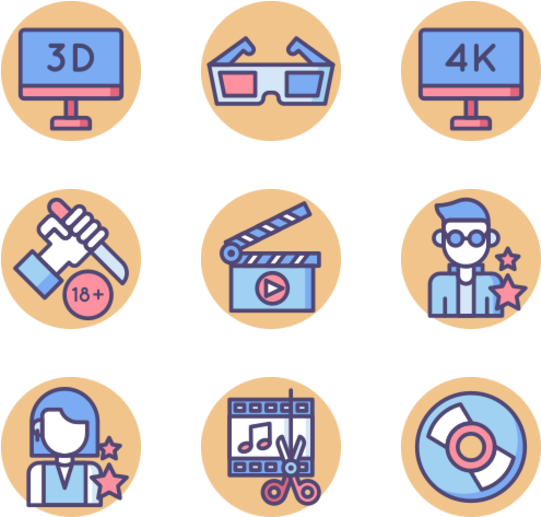 Multimedia Icons Set