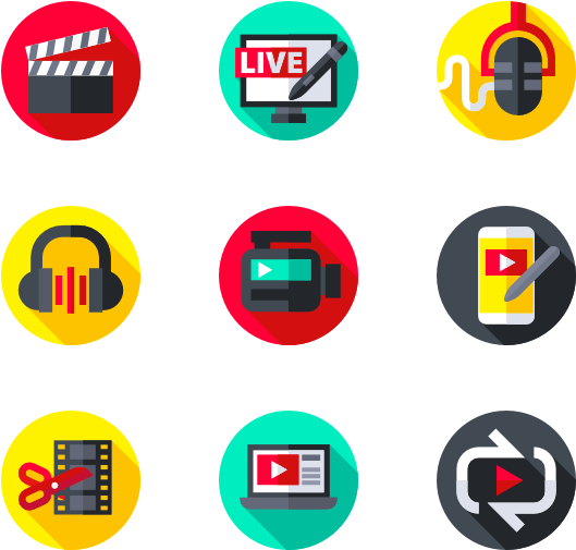 Multimedia Icons Set