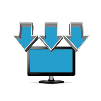 Multiple Downloads Computer Screen PNG with transparent background