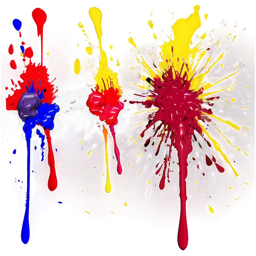 Multiple Paint Splatters Png Fql