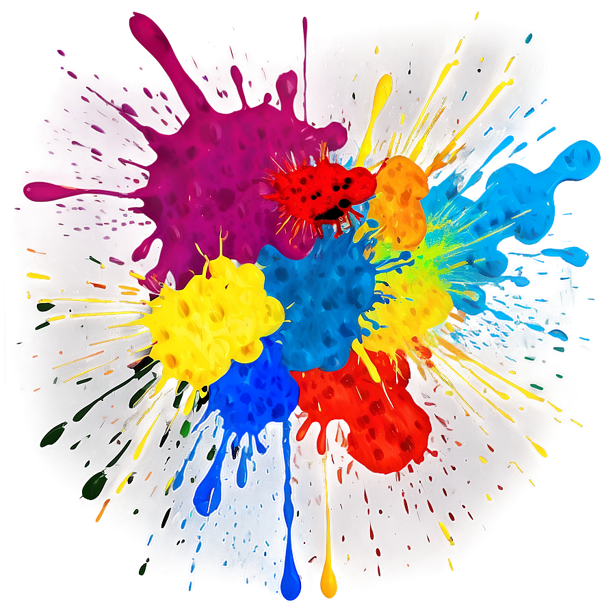 Multiple Paint Splatters Png Nkg9