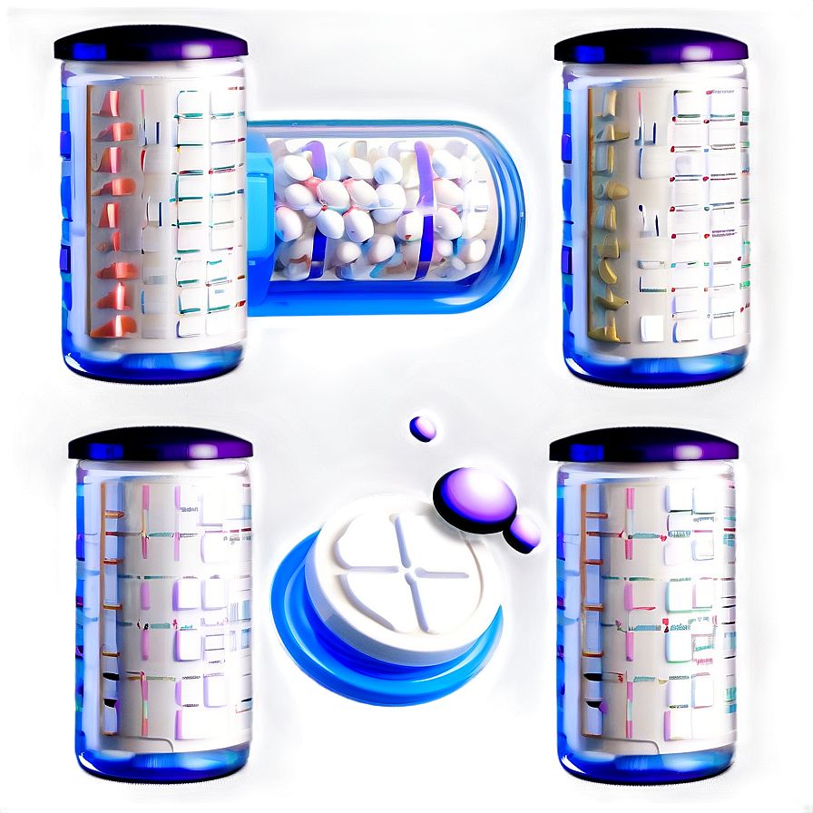 Multiple Pill Bottles Png Mra20