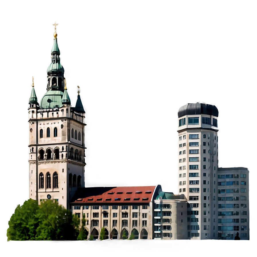 Munich Skyline PNG 22 PNG with transparent background