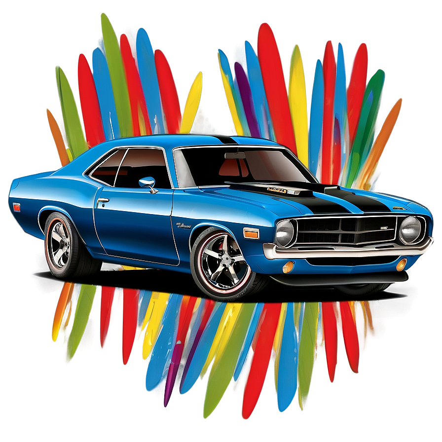 Muscle Car Vector Print Png Jen