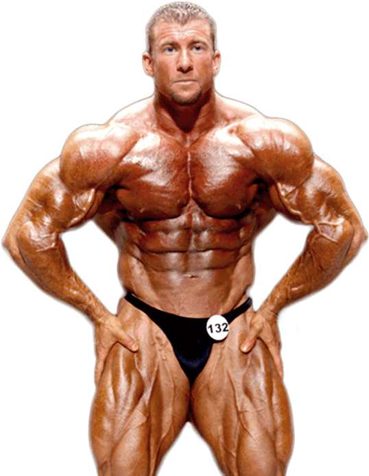 Muscular Bodybuilder Pose