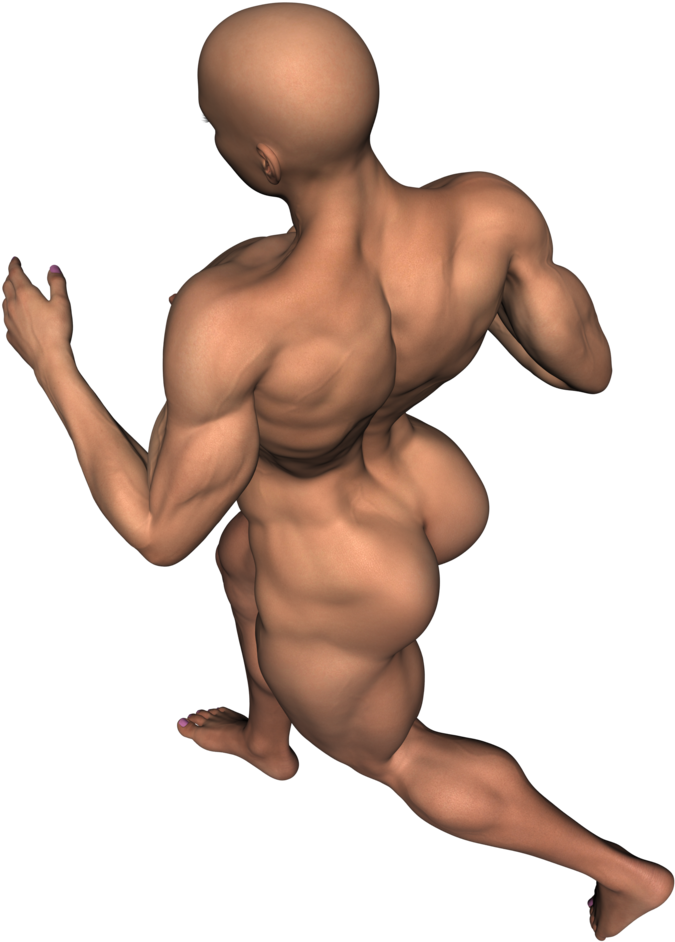 Muscular Bodybuilder Pose