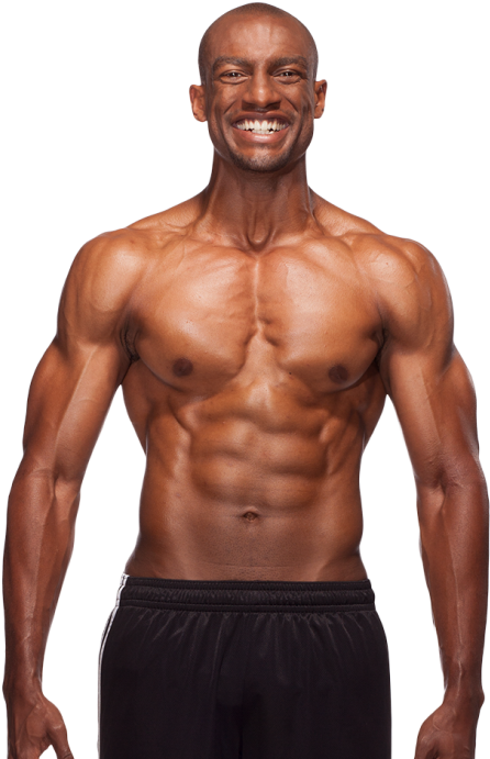 Muscular Man Smiling Portrait