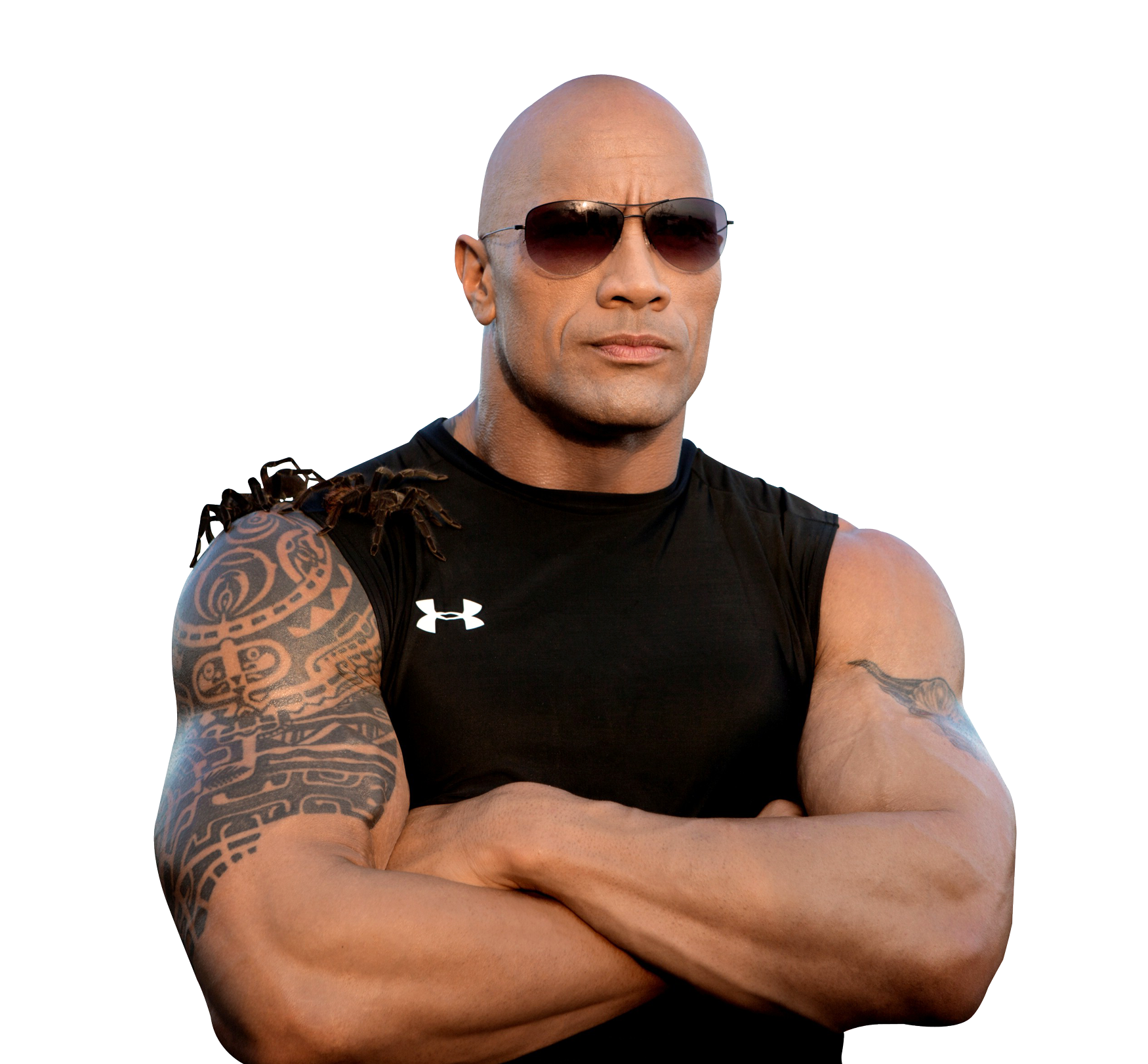 Muscular Man Sunglasses Tattoo