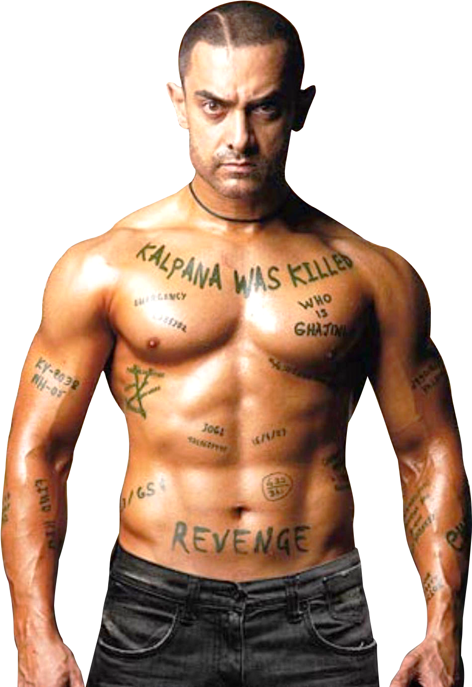 Aamir Khan In Ghajini Movie, HD Png Download PNG with transparent background