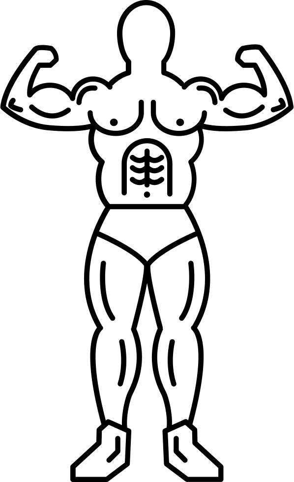 Gymnast In Frontal View Showing His Muscles, HD Png Download PNG with transparent background