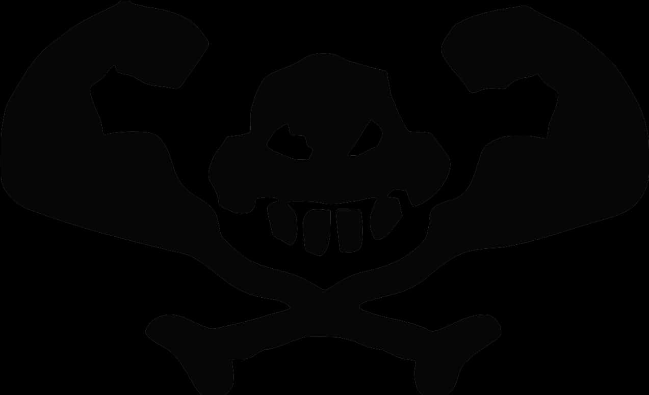 Muscular Skulland Crossbones Graphic