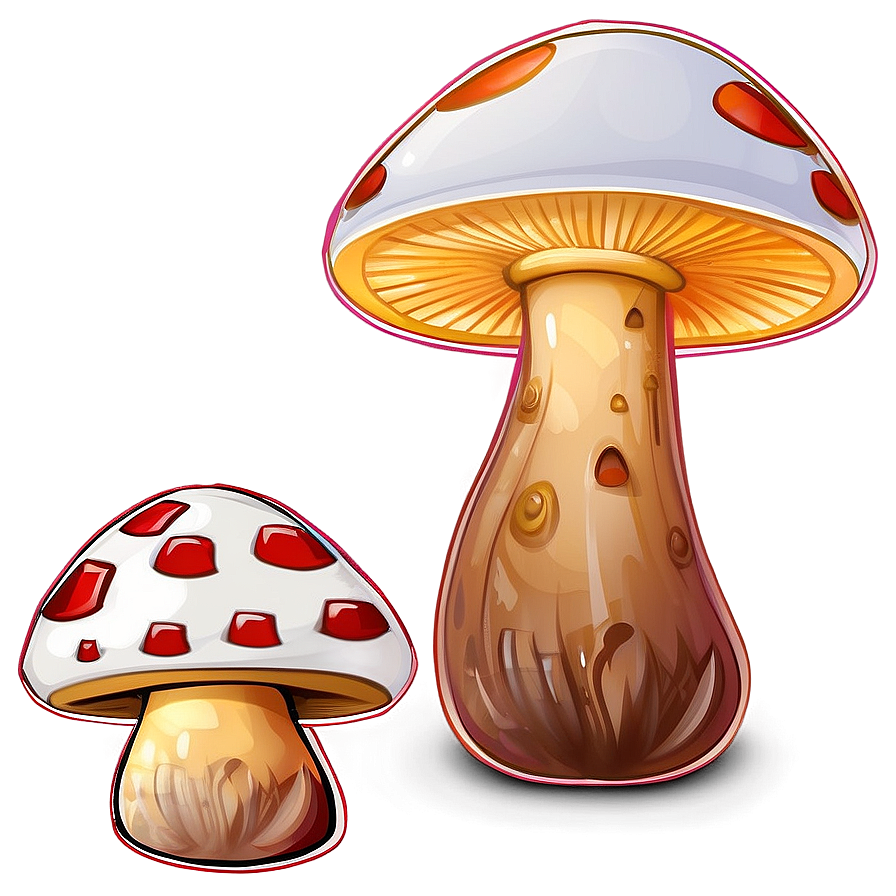 Mushroom Cartoon Collection Png Nxb