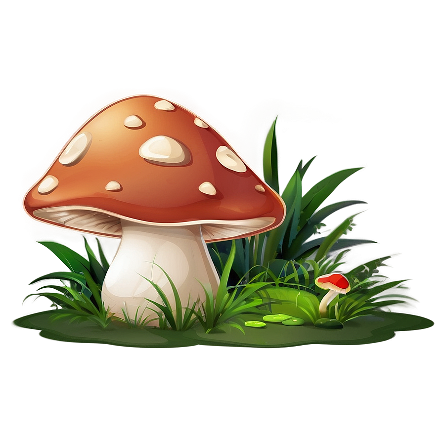 Mushroom Cartoon Scene Png 06272024